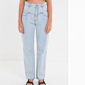 '80s High-Rise Straight Leg Light Wash Jeans, NWT